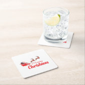 Kerstontwerp en rendieren kartonnen onderzetters (Insitu)