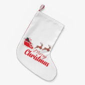 Kerstontwerp en rendieren kleine kerstsok (Voorkant (Hangend))