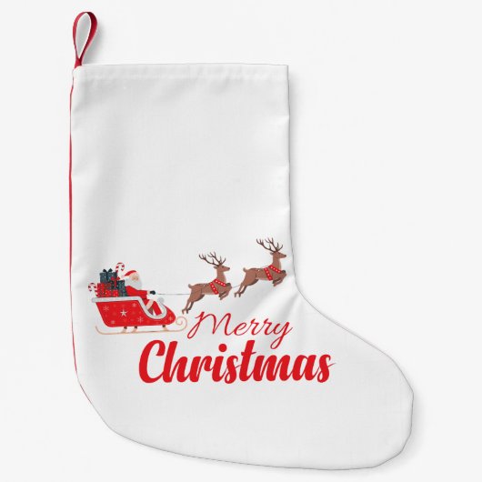 Kerstontwerp en rendieren kleine kerstsok (Voorkant)