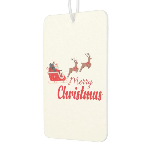 Kerstontwerp en rendieren luchtverfrisser (Links)