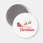 Kerstontwerp en rendieren magneet (Voorkant / Achterkant)