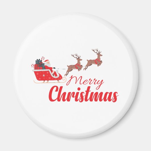Kerstontwerp en rendieren magneet (Voorkant)