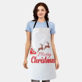 Kerstontwerp en rendieren schort (Gedragen)