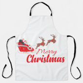Kerstontwerp en rendieren schort (Voorkant)