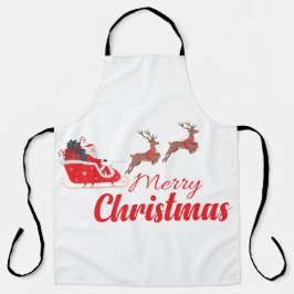 Kerstontwerp en rendieren schort