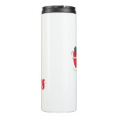 Kerstontwerp en rendieren thermosbeker (Achterkant)