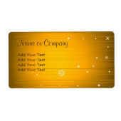 Kerstontwerp Etiket (Voorkant)