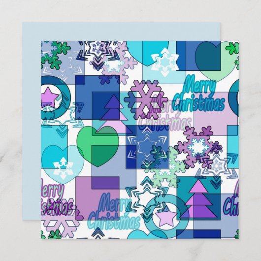 Kerstontwerp Feestdagenkaart (Voorkant / Achterkant)