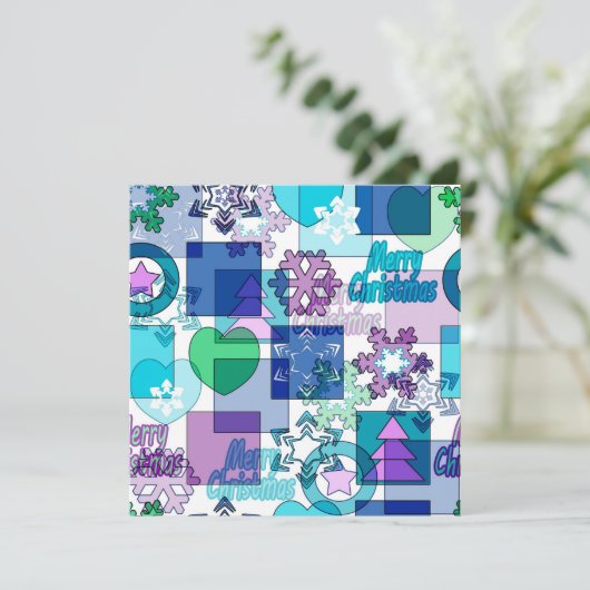 Kerstontwerp Feestdagenkaart (Staand voorkant)