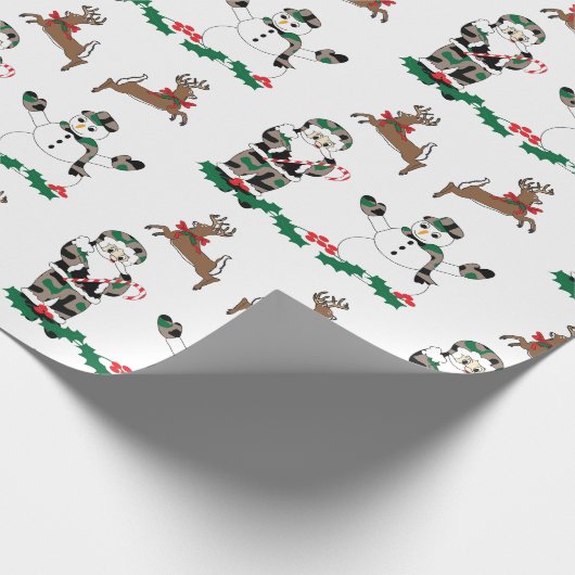 Kerstontwerp, feestwerkpapier cadeaupapier (Hoek)