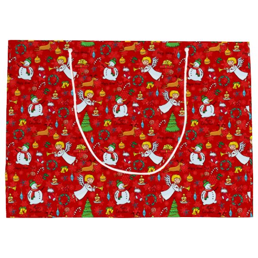 Kerstontwerp Groot Cadeauzakje (Achterkant)