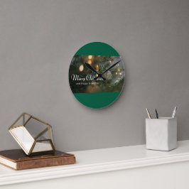 Kerstontwerp horloges ronde klok