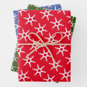  kerstontwerp inpakpapier vel (In situ)