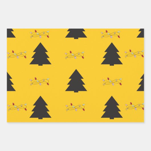 kerstontwerp inpakpapier vel (Voorkant 3)