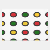 kerstontwerp inpakpapier vel (Voorkant 2)