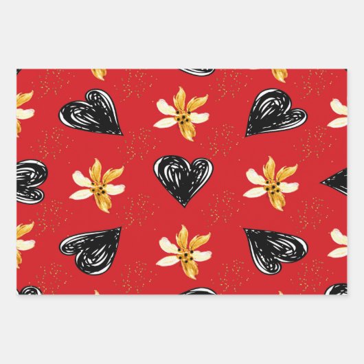 kerstontwerp inpakpapier vel (Voorkant)