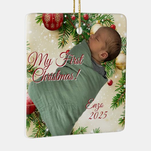 Kerstontwerp Keramisch Ornament (Rechts)