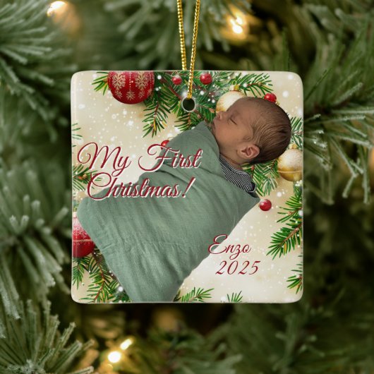 Kerstontwerp Keramisch Ornament (Boom)