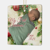 Kerstontwerp Keramisch Ornament (Links)