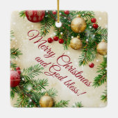 Kerstontwerp Keramisch Ornament (Achterkant)