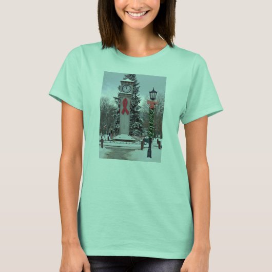 Kerstontwerp Lux Time Clock T-shirt (Voorkant)