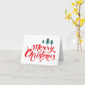 Kerstontwerp met bomen kaart (Gele Bloem)