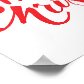 Kerstontwerp met bomen poster (Hoek)