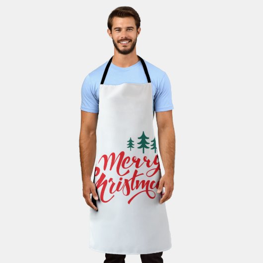 Kerstontwerp met bomen schort (Gedragen)