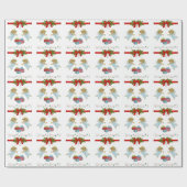 Kerstontwerp met engelen cadeaupapier (Vlak)