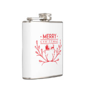 Kerstontwerp met rendier heupfles (Rechts)