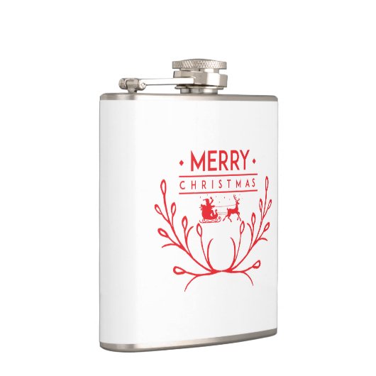 Kerstontwerp met rendier heupfles (Rechts)