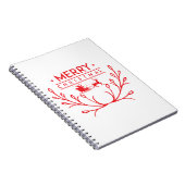 Kerstontwerp met rendier notitieboek (Rechterzijde)