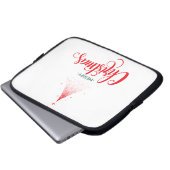 Kerstontwerp met sterren laptop sleeve (Voorkant onderkant)