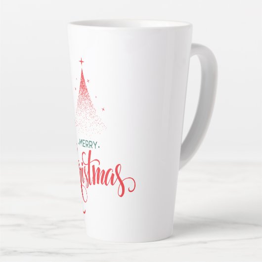 Kerstontwerp met sterren latte mok (Rechterhoek)
