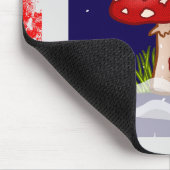 Kerstontwerp paddenstoelen muismat (Hoek)