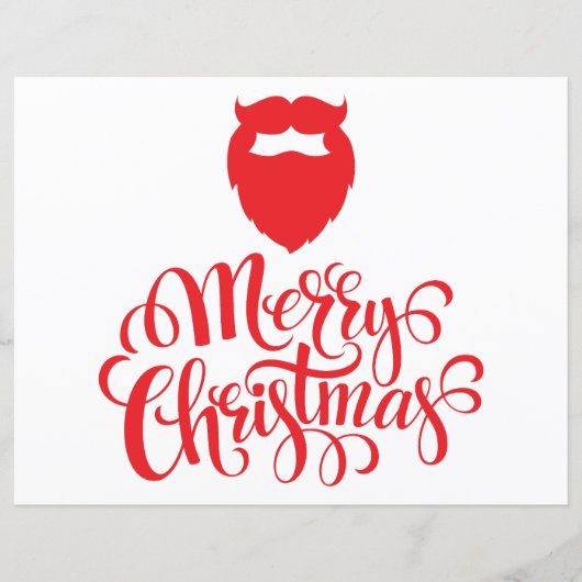 Kerstontwerp — Santa Bard (Voorkant)