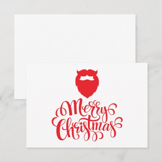 Kerstontwerp — Santa Bard (Voorkant / Achterkant)