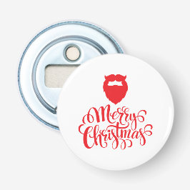 Kerstontwerp — Santa Bard Button Flesopener