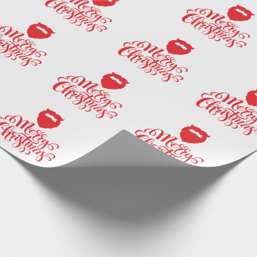 Kerstontwerp — Santa Bard Cadeaupapier (Hoek)