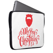 Kerstontwerp — Santa Bard Laptop Sleeve (Voorkant Rechts)