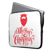 Kerstontwerp — Santa Bard Laptop Sleeve (Voorkant Links)