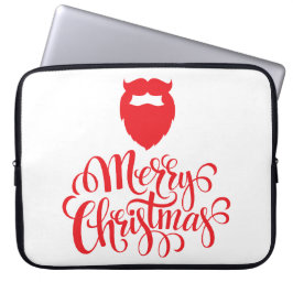 Kerstontwerp — Santa Bard Laptop Sleeve