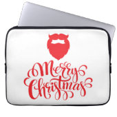Kerstontwerp — Santa Bard Laptop Sleeve (Voorkant)
