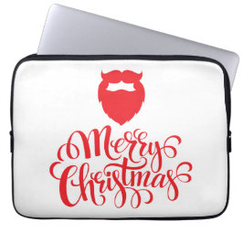 Kerstontwerp — Santa Bard Laptop Sleeve