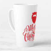 Kerstontwerp — Santa Bard Latte Mok (Linkerhoek)