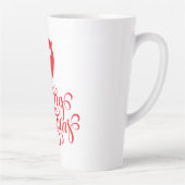 Kerstontwerp — Santa Bard Latte Mok (Rechts)