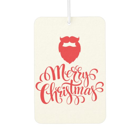 Kerstontwerp — Santa Bard Luchtverfrisser (Voorkant)