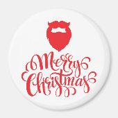 Kerstontwerp — Santa Bard Magneet (Voorkant)