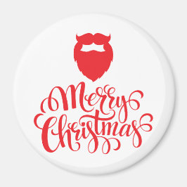 Kerstontwerp — Santa Bard Magneet