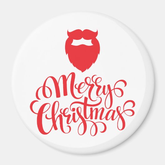 Kerstontwerp — Santa Bard Magneet (Voorkant)